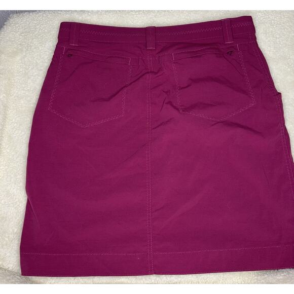 Eddie Bauer Athletic Hiking Skirt 6 S Berry Pink Pockets Pockets Travex - Picture 2 of 7